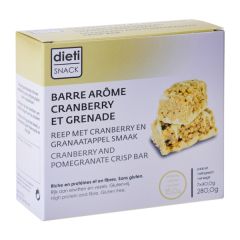 Barre Chrono Cranberry grenade riche en protéines. Sans gluten.