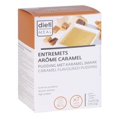 Dietimeal entremets caramel pour dessert hyperprotéiné - 7 sachets