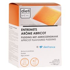 Entremets dessert abricot riche en protéines 7 sachets