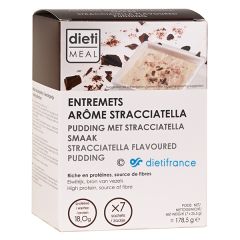 Stracciatella dessert riche en protéines Dietimeal