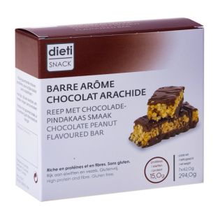 Barre chocolat peanut-arachide riche en protéines