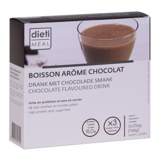 Pack 3 boissons hyperprotéinées arôme chocolat 