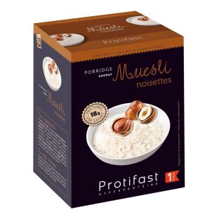 Protifast porridge hyperprotéiné muesli noisette