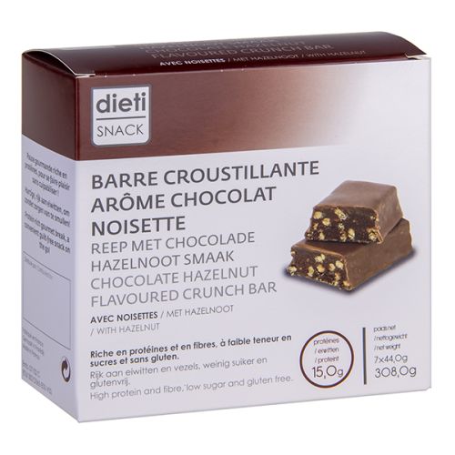 Dietisnack barre chocolat noisette riche en protéines Low Carb (7