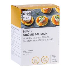 Blinis arôme saumon riche en protéine - Dietimeal