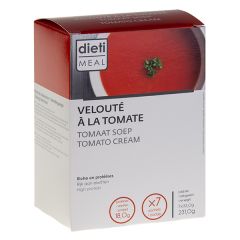 Préparation pour velouté tomate riche en protéines. 7 sachets x 33 g