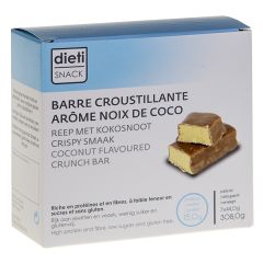 Barre croustillante noix de coco sans gluten Dietisnack 7 barres x 44 g