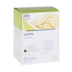 Dietisnack chips sweet chili et crème, riches en protéine de soja.