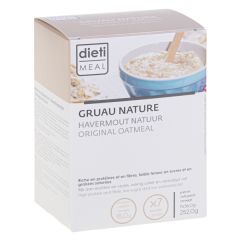 Préparation pour gruau riche en protéines avec flocons et son d'avoine. 7 sachets