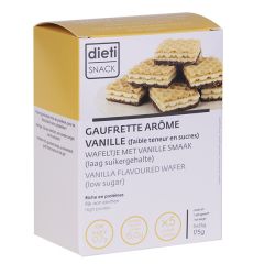 Dietisnack gaufrette vanille Low Carb phase active