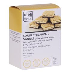 Dietisnack gaufrette vanille Low Carb phase active