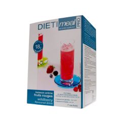 Dietimeal boisson hyperprotéinée arôme fruits rouges - Lactosérum et collagène - 7 sachets