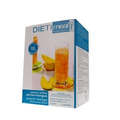 Boisson hyperprotéinée arôme Pêche-Mangue. Dietimeal 7 sachets