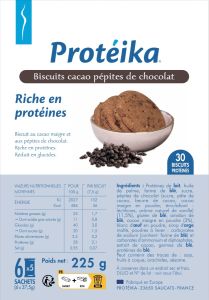 Protéika biscuits protéinés au cacao