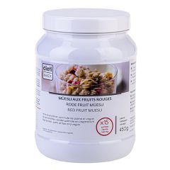 Müesli arôme fruits rouges riche en protéines en pot de 450g Dietisnack