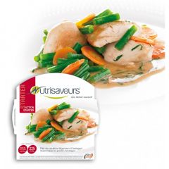 Nutrisaveurs repas minceur poulet et légumes à l'estragon. 270 g