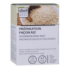 Préparation façon riz hyperprotéiné Dietimeal