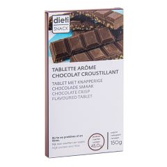 Tablette chocolat croustillant riche en protéines Dietisnack